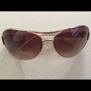 White and Gold AX Sunglasses